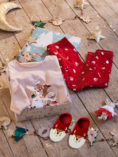 -Mädchen Weihnachts-Set: Schlafanzug & Socken