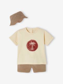 Baby-Set-Jungen Baby-Set: T-Shirt, Shorts & Hut