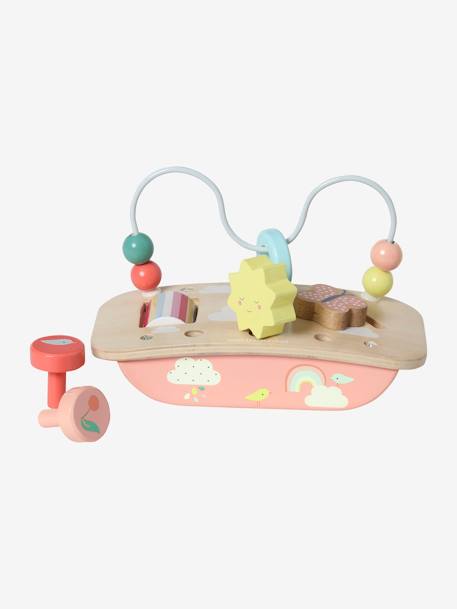 Baby Mini-Spieltisch „Pandafreunde“ - Holz, FSC® MEHRFARBIG+mehrfarbig/kirsche+sonne 