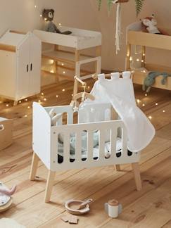 Spielzeug-Babypuppen und Puppen-Babypuppen und Zubehör-Puppenbett aus Holz FSC®