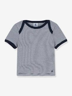 Baby-T-Shirt, Unterziehpulli-Baby T-Shirt aus Bio-Baumwolle PETIT BATEAU