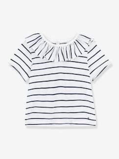 Baby-T-Shirt, Unterziehpulli-Kurzärmelige Baby Bluse PETIT BATEAU