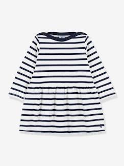 Bébé-Robe manches longues iconique en jersey épais bio bébé - PETIT BATEAU