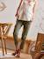 Umstandshose aus Baumwoll-Stretch, Chino khaki 