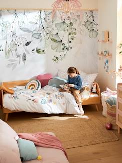 Zimmer und Aufbewahrung-Zimmer-Kinderbett, Babybett-Kinderbett ,,Confetti Natur", Massivholz