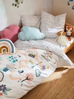 Linge de maison et décoration-Parure fourre de duvet + taie d'oreiller enfant PLACE DU LILAS 