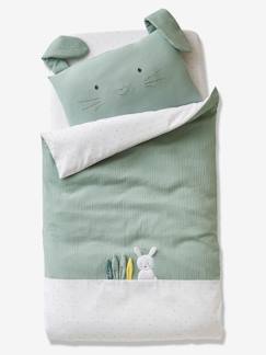 Linge de maison et décoration-Taie d'oreiller bébé en gaze de coton MENTHE A L'EAU