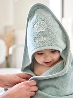 Ausflug in die Natur-Baby Kapuzenbadetuch & Waschhandschuh, personalisierbar