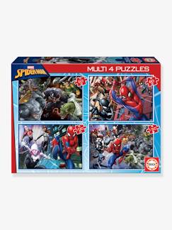 Spielzeug-Lernspiele-Puzzle-4er-Set Puzzles MARVEL® SPIDERMAN EDUCA®