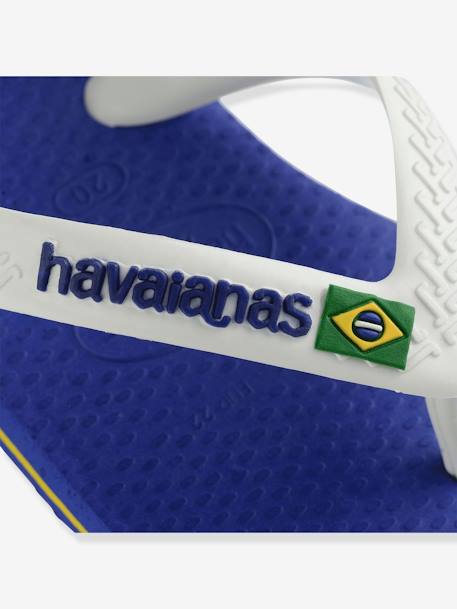 Baby Zehentrenner Brasil Logo II HAVAIANAS blau+marine 