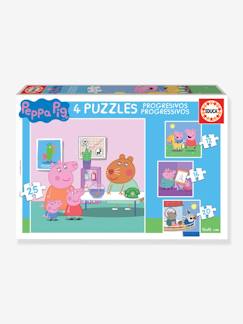 Spielzeug-Lernspiele-Puzzle-4er-Set Puzzles Peppa Pig™ EDUCA®
