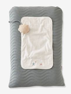 Puériculture-Matelas, accessoires de lange-Matelas à langer, housse-Matelas à langer SOUS L'OCÉAN