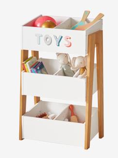 Zimmer und Aufbewahrung-Aufbewahrung-Truhe, Aufbewahrung für Spielzeug-Kinder Spielzeugregal „Retro“