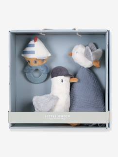 Spielzeug-Erstes Spielzeug-Schmusetuch und Stoffspielzeug-Baby Geschenk-Set mit Möwe Sailors Bay LITTLE DUTCH