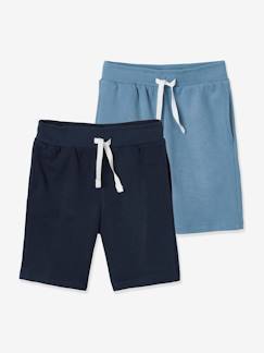 Junge-Shorts-2er-Pack Jungen Sweat-Bermudas