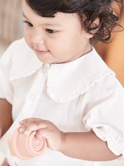 Bébé-Chemise, blouse-Blouse rayure brillante bébé manches courtes