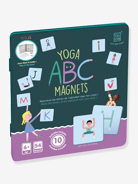 Kinder Buchstaben-Magnete „ABC Yoga Magnets“ BUKI blau 