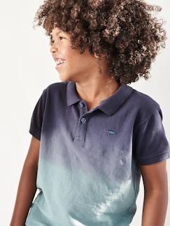 Junge-T-Shirt, Poloshirt, Unterziehpulli-Poloshirt-Jungen Poloshirt, Dip-Dye-Effekt