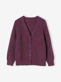 Mädchen-Pullover, Strickjacke, Sweatshirt-Mädchen Cardigan aus Rippenstrick