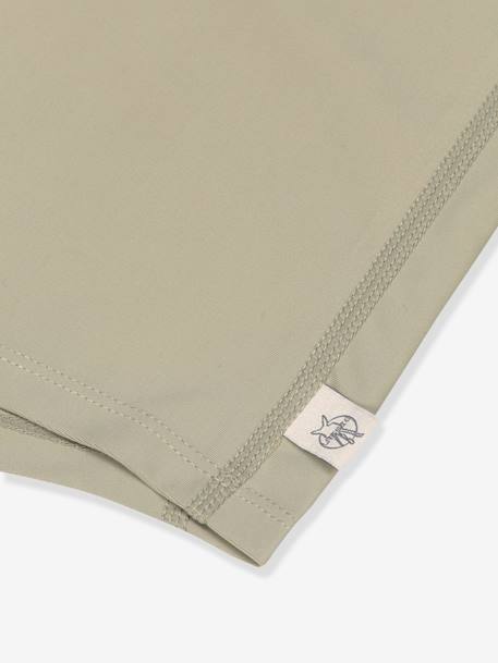 T-shirt anti-UV manches longues LÄSSIG gris imprimé+olive+rose poudré 