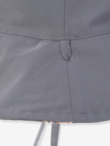 Chapeau anti-UV réversible LÄSSIG écru+gris+olive+rose poudré 