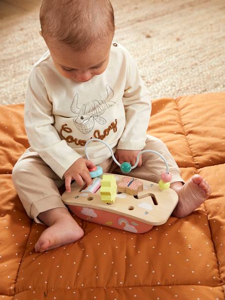 Baby Mini-Spieltisch „Pandafreunde“ - Holz, FSC® MEHRFARBIG+mehrfarbig/kirsche+sonne 