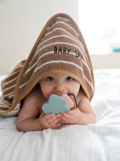 Baby-Badecape, Bademantel-Kapuzenbadetuch mit Waschhandschuh SPA