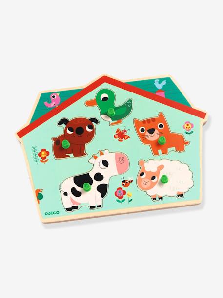 Puzzle Sonore Ouaf Woof - DJECO bleu 
