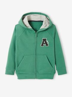 Junge-Pullover, Strickjacke, Sweatshirt-Jungen Kapuzensweatjacke, College-Style