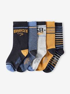 Garçon-Sous-vêtement-Lot de 5 paires de chaussettes garçon BASICS