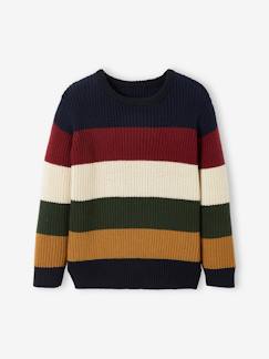 Junge-Pullover, Strickjacke, Sweatshirt-Pullover-Jungen Streifenpullover