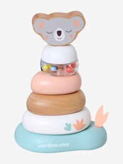 Spielzeug-Erstes Spielzeug-Erstes Lernspielzeug-Baby Holz-Stapelturm ,,Pandafreunde", Holz, FSC®