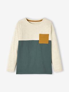 Chemise Garçon En Velours Côtelé VERTBAUDET Avec Capuche Molleton - Manches Longues, Poche Plaquée, Ouverture Pressionnée
