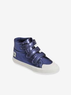 Schuhe-Mädchenschuhe 23-38-Sneakers, Tennisschuhe-Mädchen High-Sneakers mit Klett