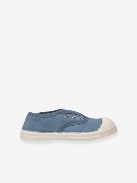 Kinder Stoffschuhe mit Gummizug ,,Elly' BENSIMON® Oeko-Tex® beige+jeansblau+khaki+marine+weiss 