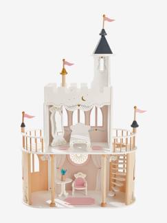 Spielzeug-Fantasiespiele-Prinzessinnenschloss für Puppen, Holz FSC®-zertifiziert