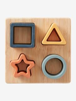 Jouet-Jeux éducatifs-Puzzles-Puzzle des formes en bois et silcone