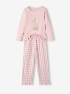 -Pyjama fille lapin en jersey et flanelle