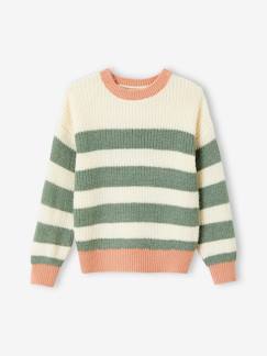 Mädchen-Pullover, Strickjacke, Sweatshirt-Mädchen Ringelpullover