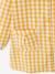 Tablier à carreaux vichy personnalisable fille carreaux jaune d'or 