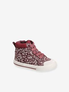 Schuhe-Babyschuhe 16-26-Lauflernschuhe Mädchen 19-26-Sneakers-Mädchen Baby High-Sneakers, Corddetails