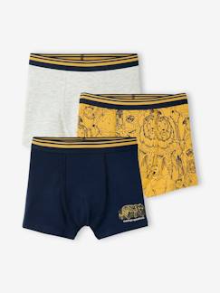 Garçon-Sous-vêtement-Lot de 3 boxers stretch "safari" garçon