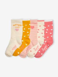 Mädchen-Unterwäsche-5er-Pack Mädchen Socken, Herzen