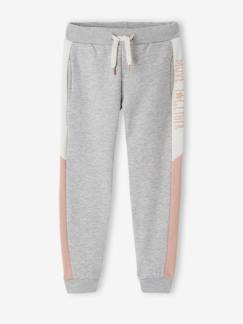 Fille-Vêtements de sport-Pantalon jogging fille bandes côtés