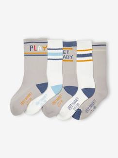 Nouvelle Collection-Garçon-Lot de 5 paires de chaussettes de sport garçon