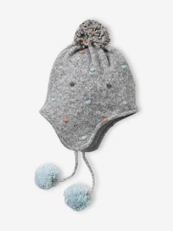 Fille-Accessoires- Chapeau, casquette-Bonnet esprit péruvien fille avec pois en relief