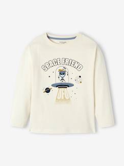 Garçon-T-shirt, polo, sous-pull-T-shirt-T-shirt motif extraterrestre en encre gonflante garçon