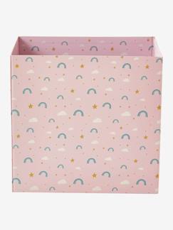 Ma Cabane-Corbeille en carton pliable Arc-en-ciel