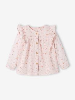 Baby-Hemd, Bluse-Mädchen Baby Volantbluse