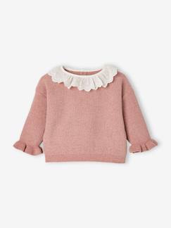 Baby-Pullover, Strickjacke, Sweatshirt-Pullover-Baby Pullover mit Volantkragen